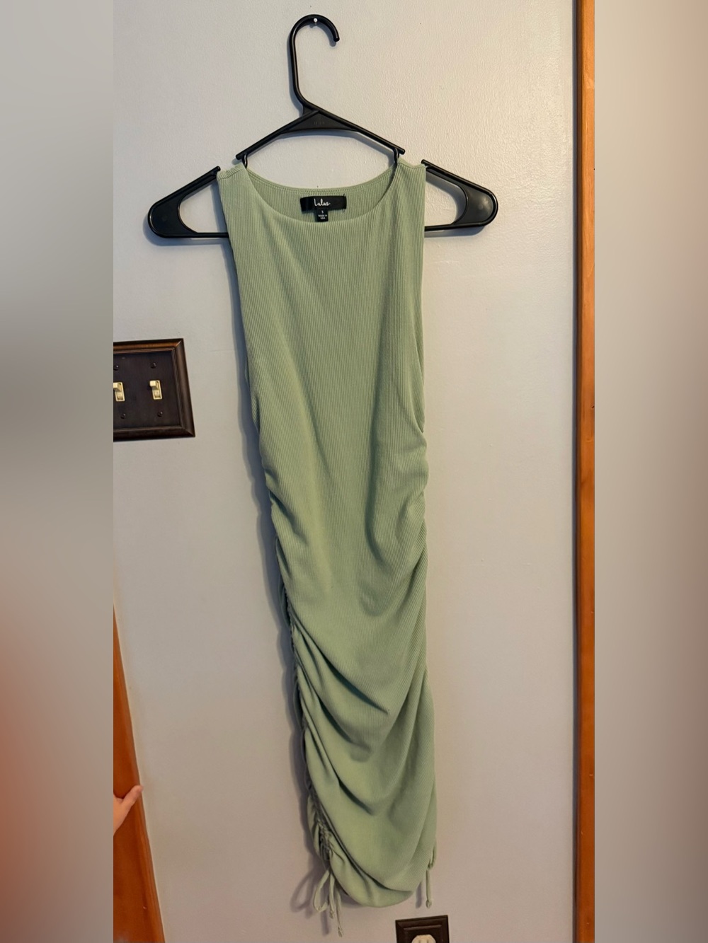 Ribbed Sage Green Women's Skirt - Brand Unknown
